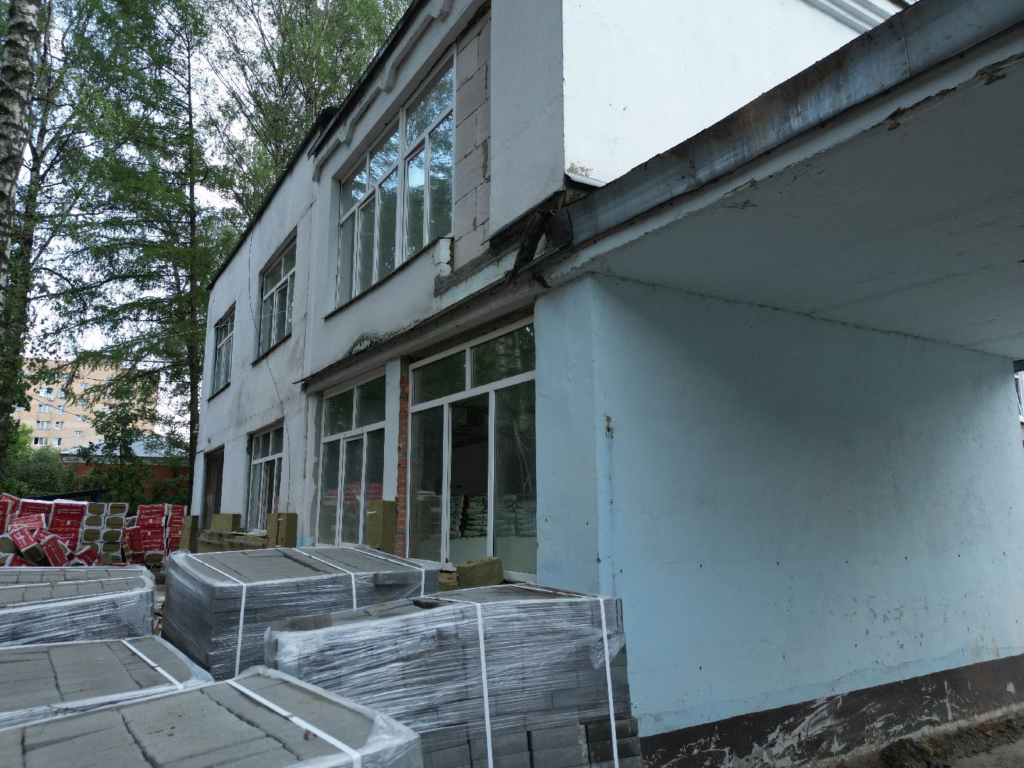 видео с коптера, детский сад 9 в долгопрудном, ремонт детского сада долгопрудный,