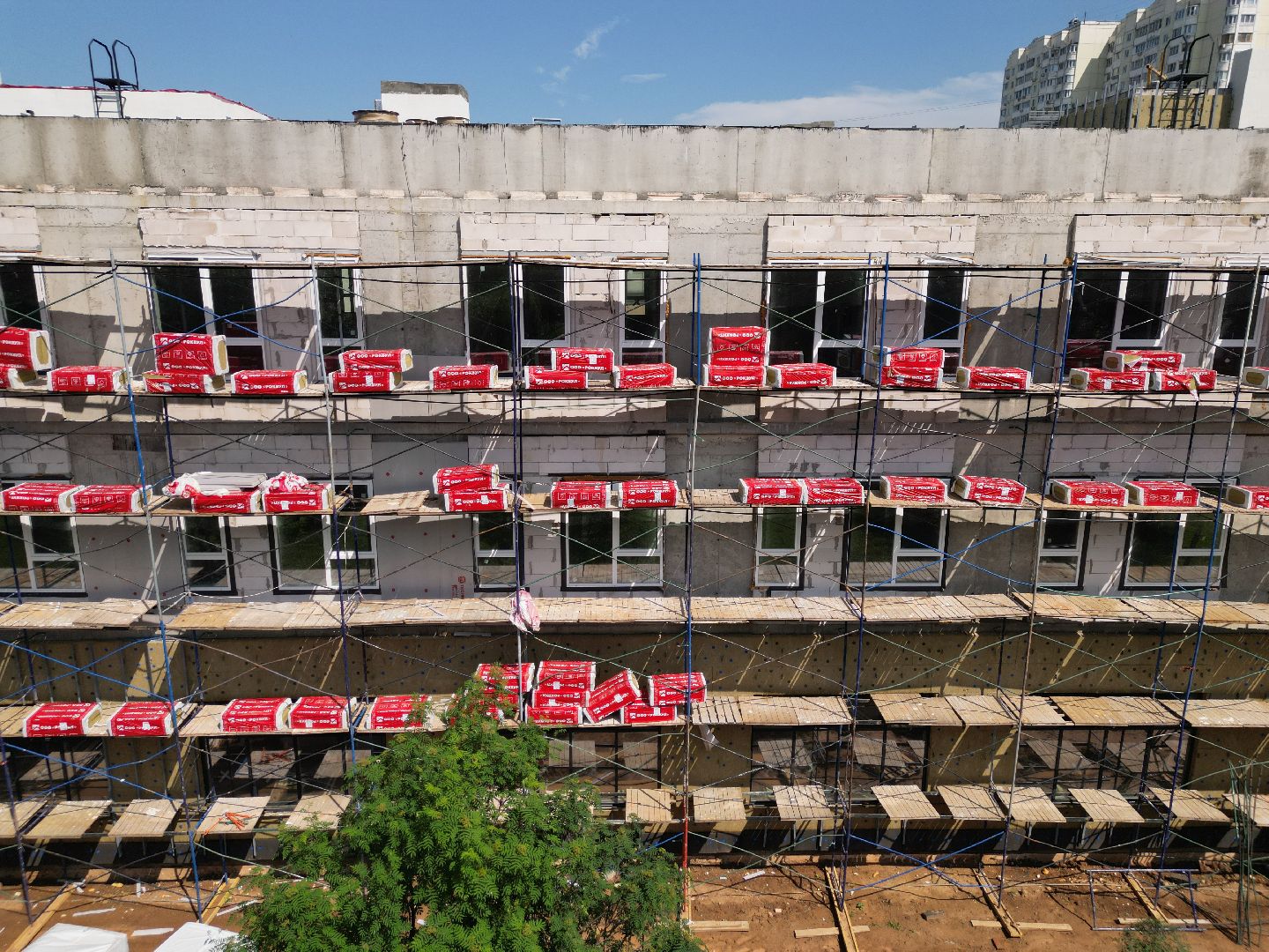 видео с коптера, пристройка к гимназии 13, гимназия 13 в долгопрудном,