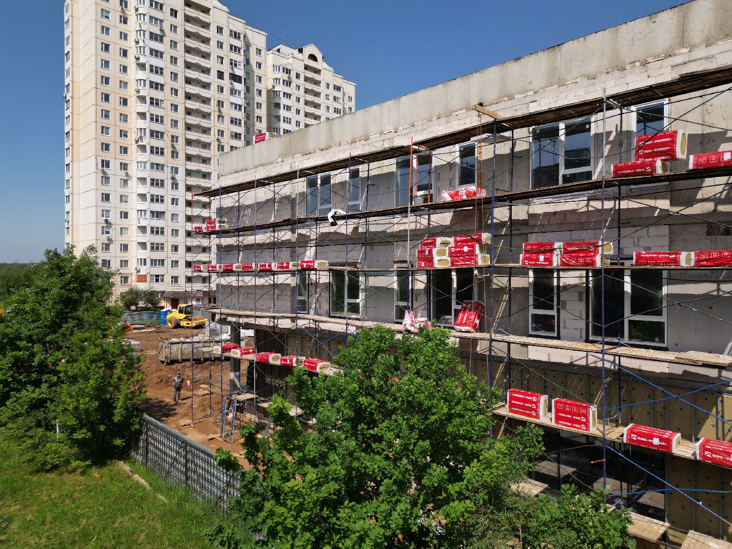 видео с коптера, пристройка к гимназии 13, гимназия 13 в долгопрудном,