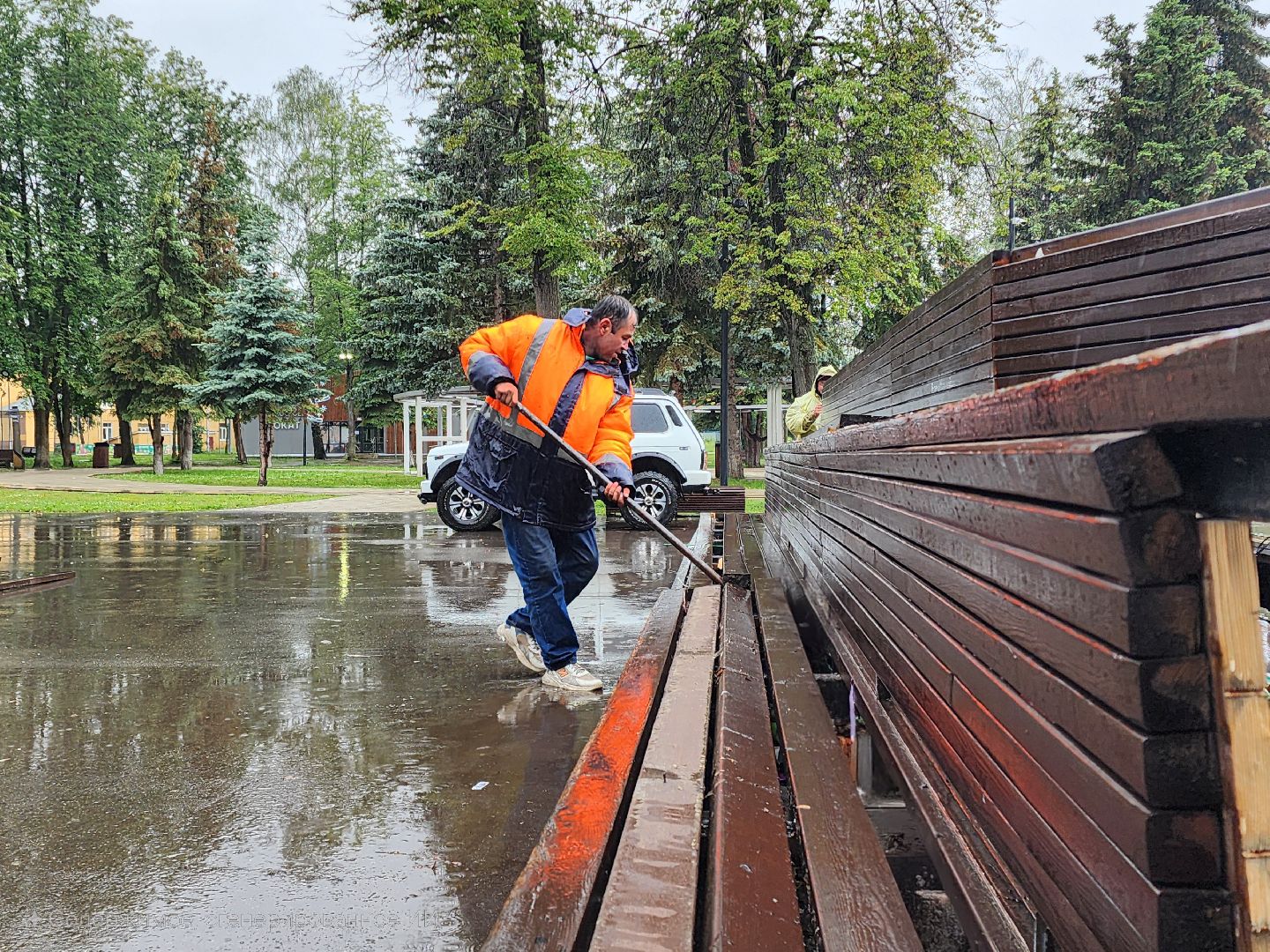 Центральный парк Пушкино , Благоустройство , скейт площадка,