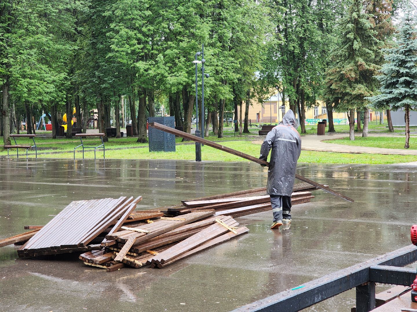 Центральный парк Пушкино , Благоустройство , скейт площадка,
