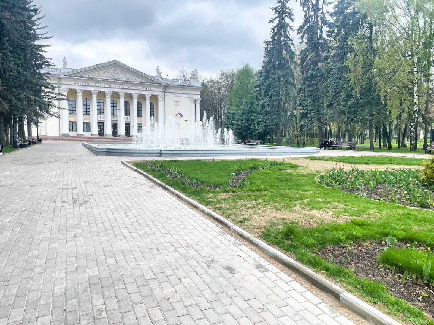 Сергиево-Посадский городской округ, Сергиев Посад, Фонтаны, Благоустройство, Весна