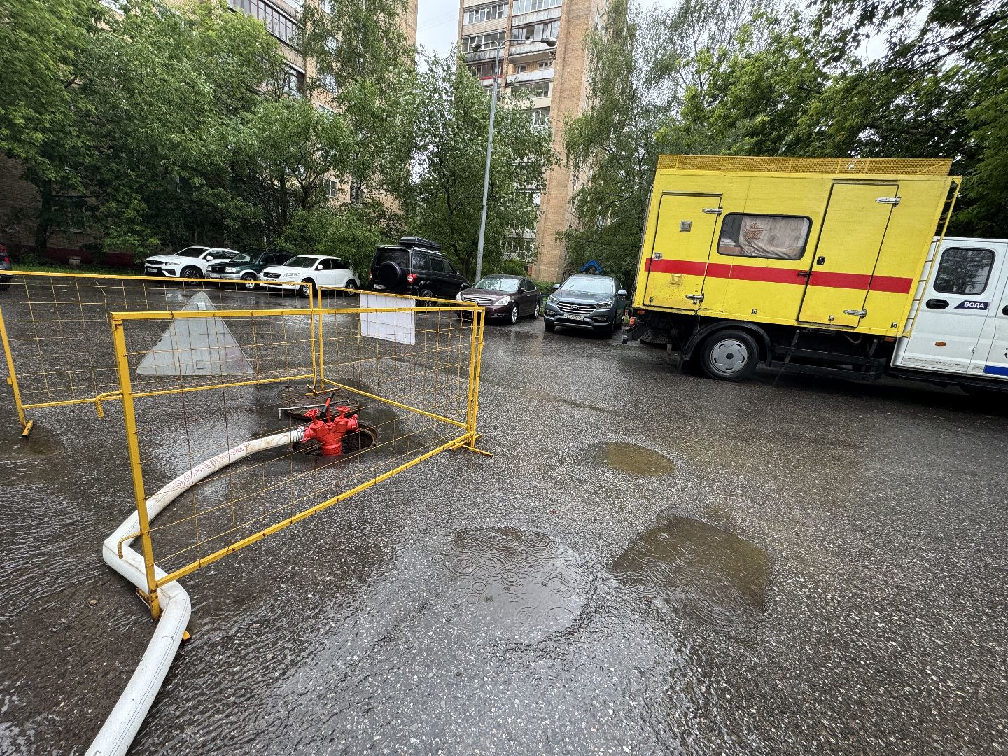 промывка труб хвс, балашиха, микрорайон кучино,