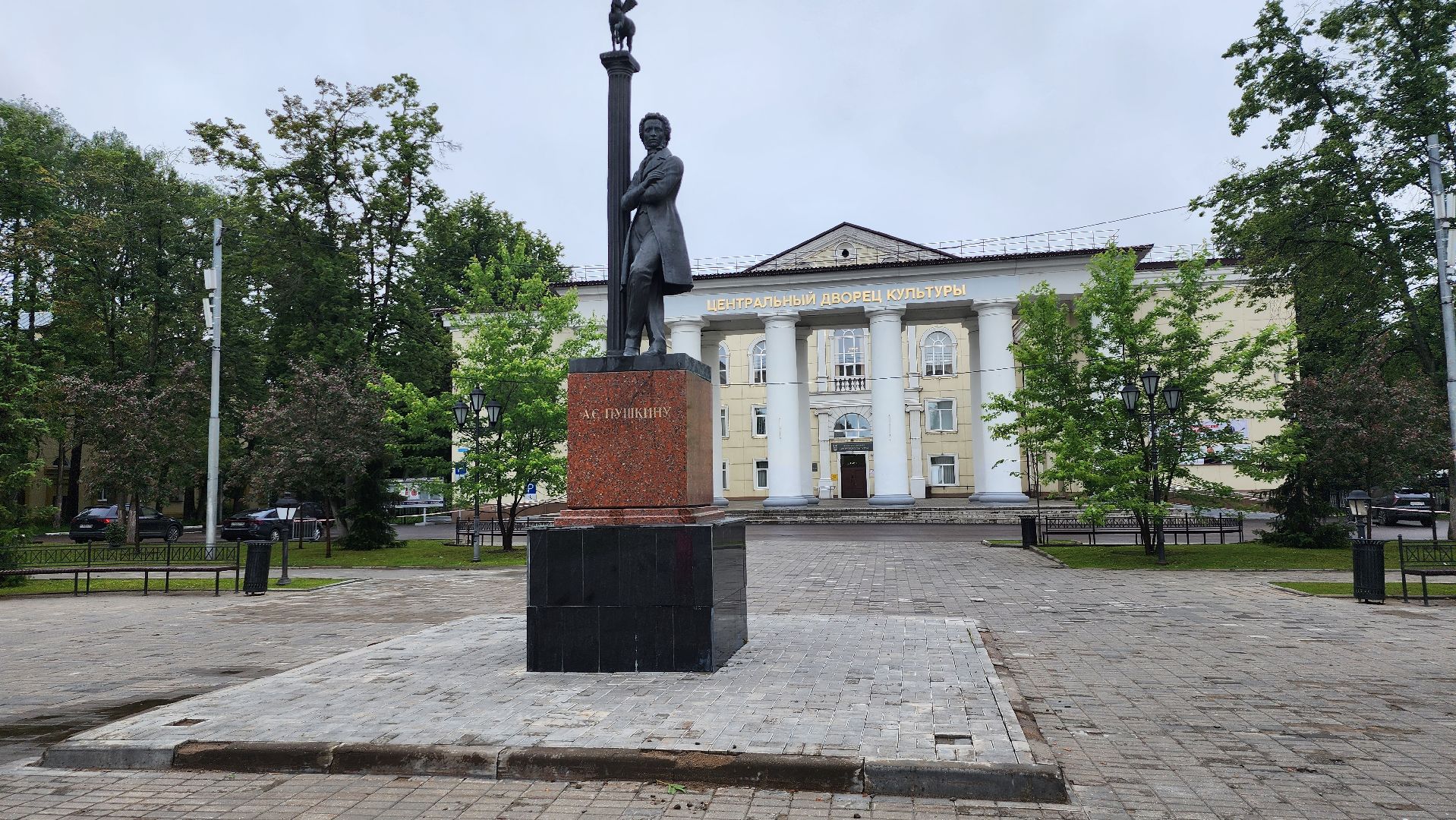 замена плитки, Обновление сквера, щёлково,