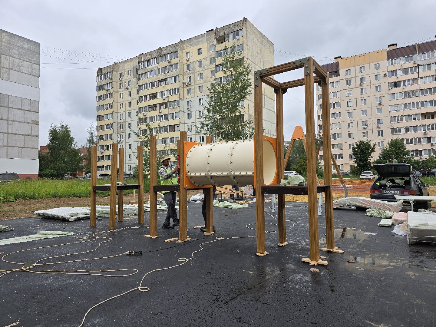 Коломна, детская площадка, установка детской площадки,