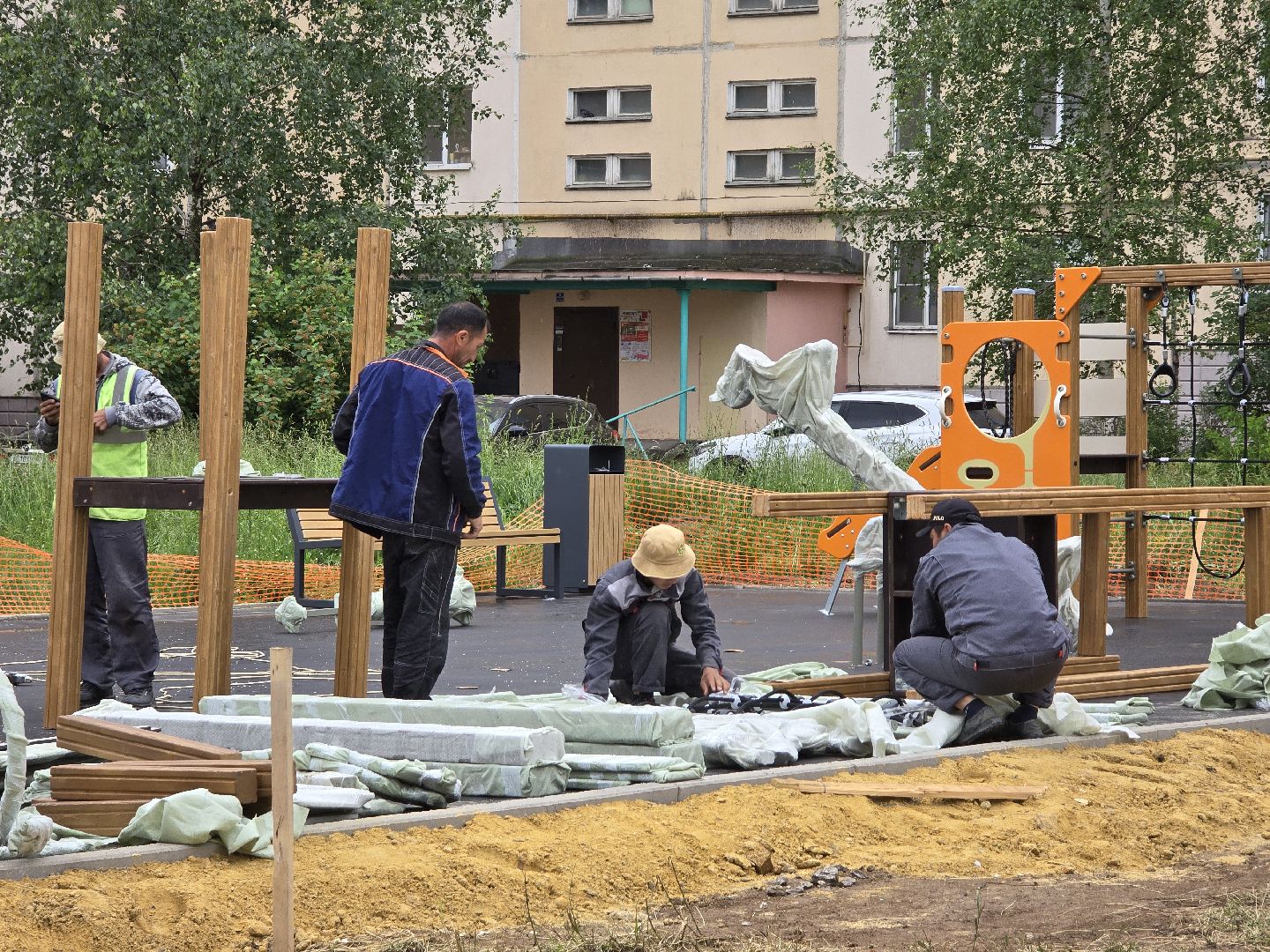 Коломна, детская площадка, установка детской площадки,