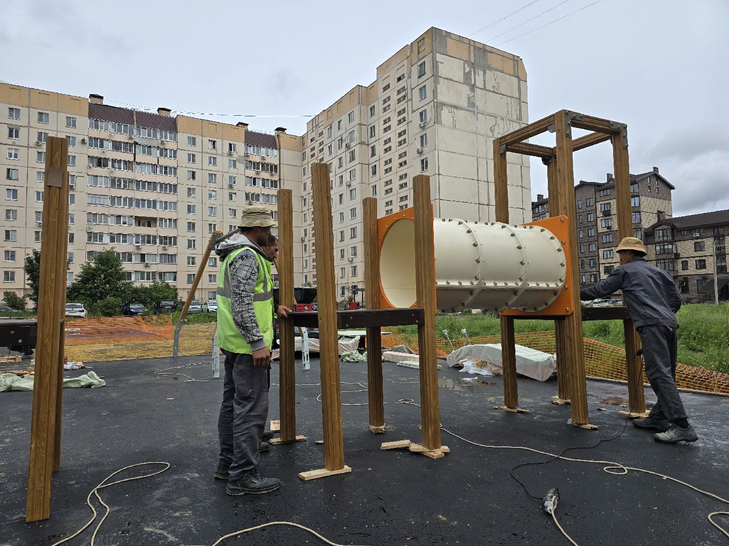Коломна, детская площадка, установка детской площадки,