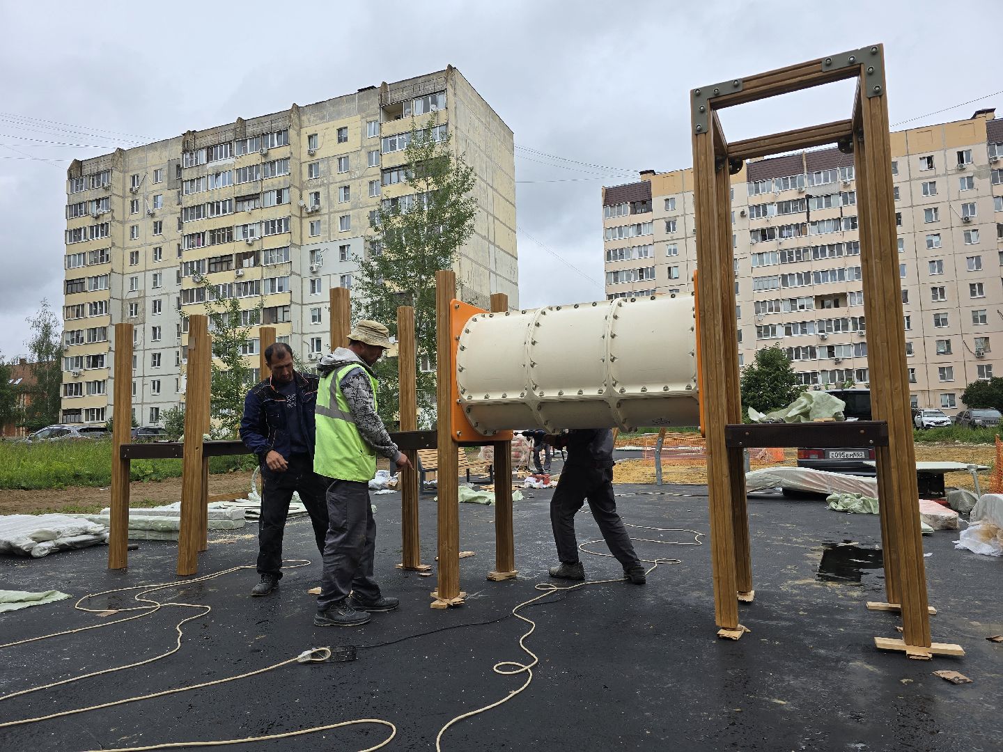 Коломна, детская площадка, установка детской площадки,