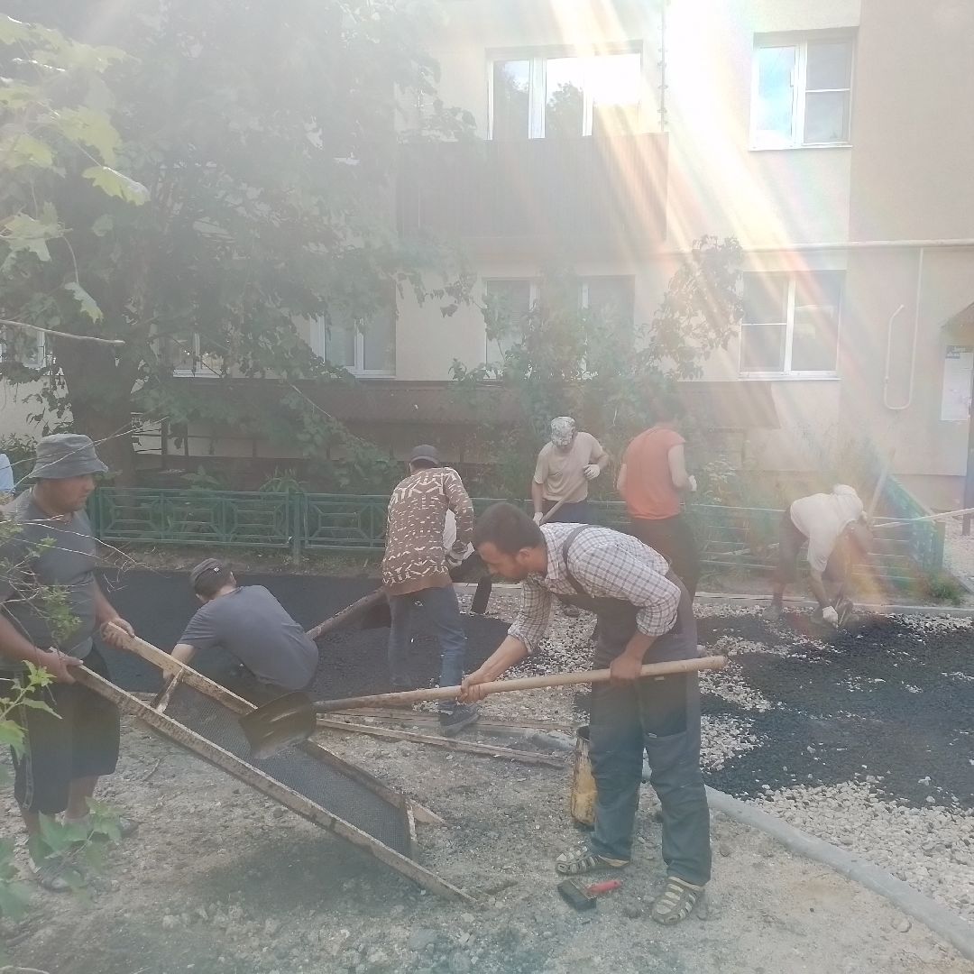 городской округ восход, асфальт, благоустройсво, программа губернатора, двор асфальт,