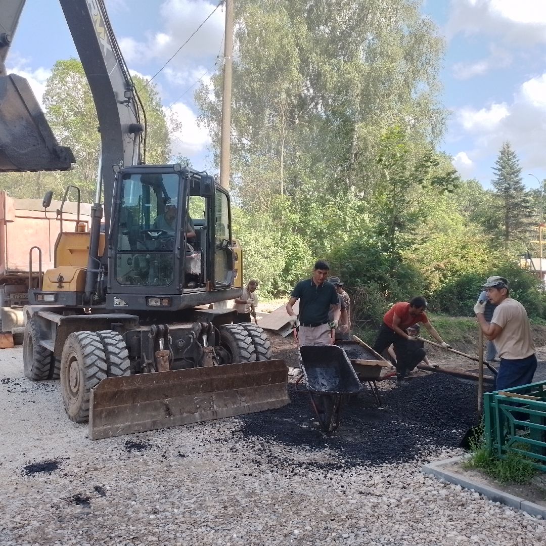 городской округ восход, асфальт, благоустройсво, программа губернатора, двор асфальт,