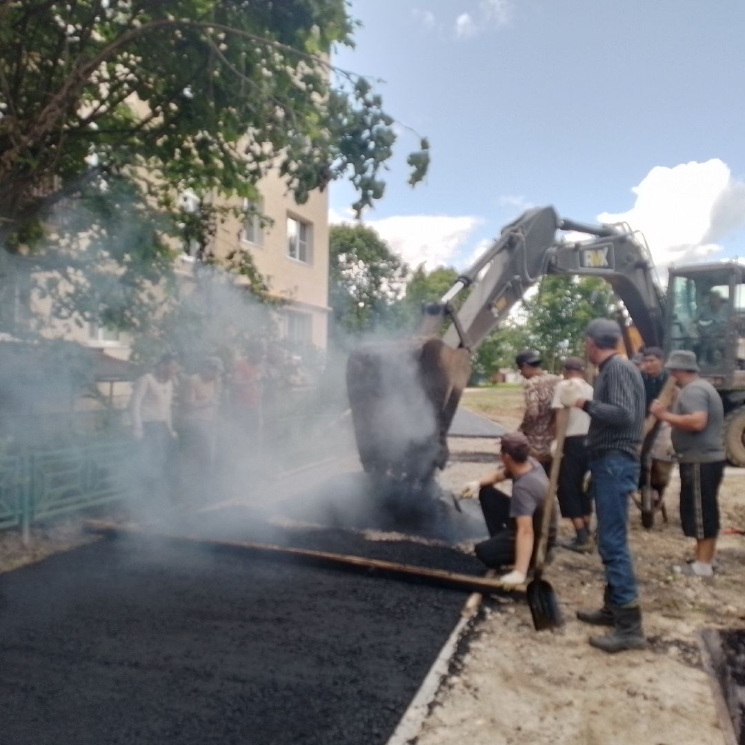 городской округ восход, асфальт, благоустройсво, программа губернатора, двор асфальт,