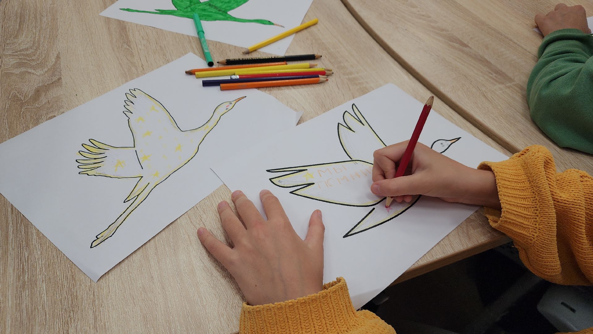 день памяти и скорби, журавли, дети, лагерь, школьный лагерь, лосино-петровский,