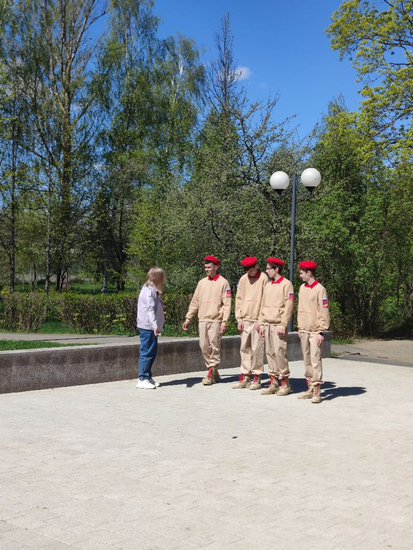 Почетный караул, школьники, Юнармия, Дубна