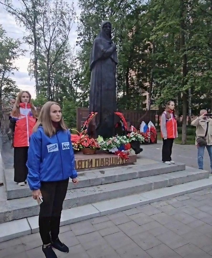 долгопрудный, 22 июня, день памяти и скорби, сквер долгова, центральная библиотека, вечный огонь,