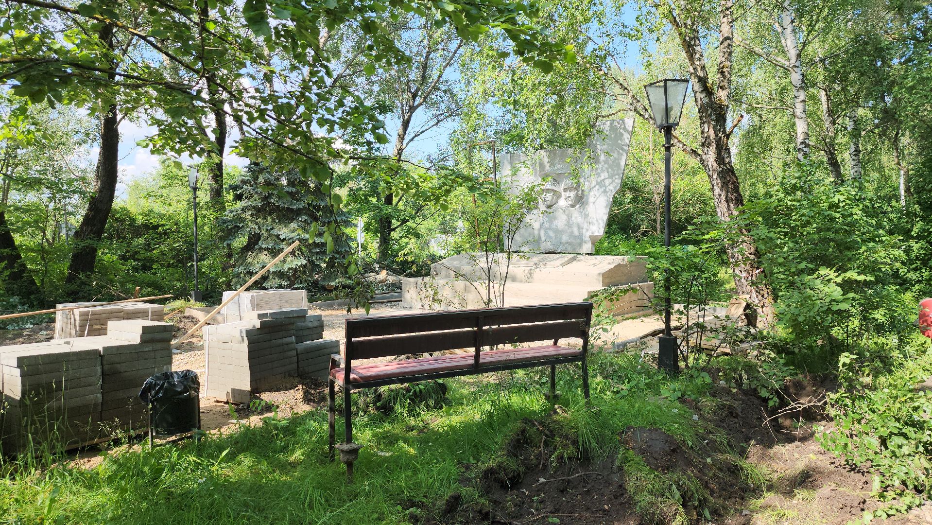 реконструкция мемориала, щёлково, ремонт памятника вов,