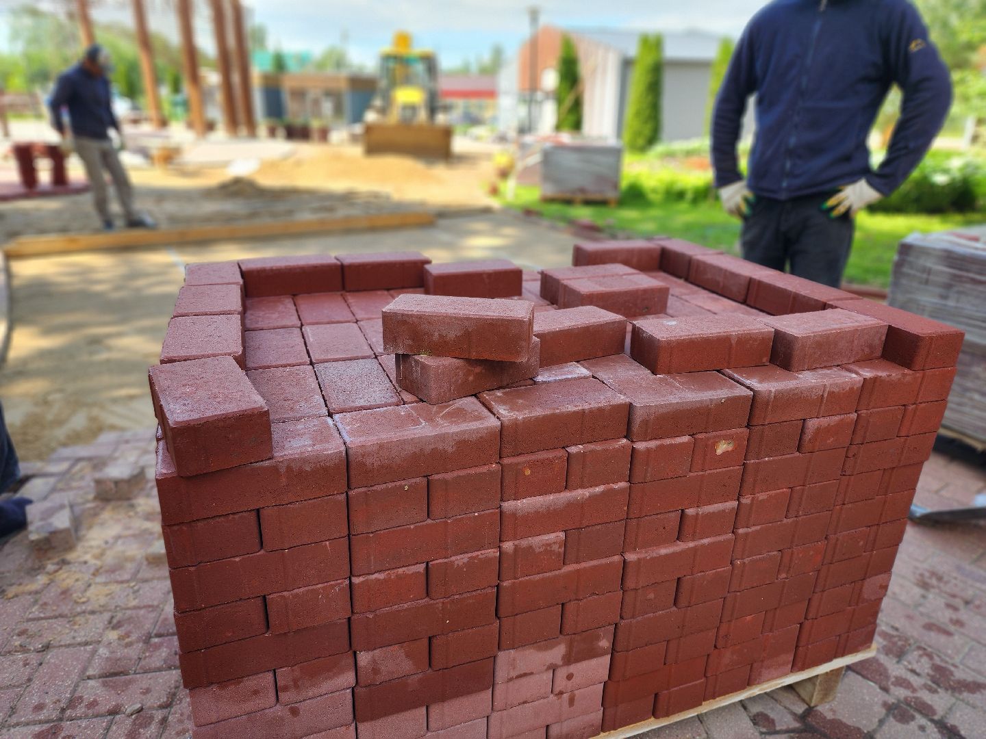 сергиев посад, скитские пруды, благоустройство, ремонт дорожки, замена брусчатки,