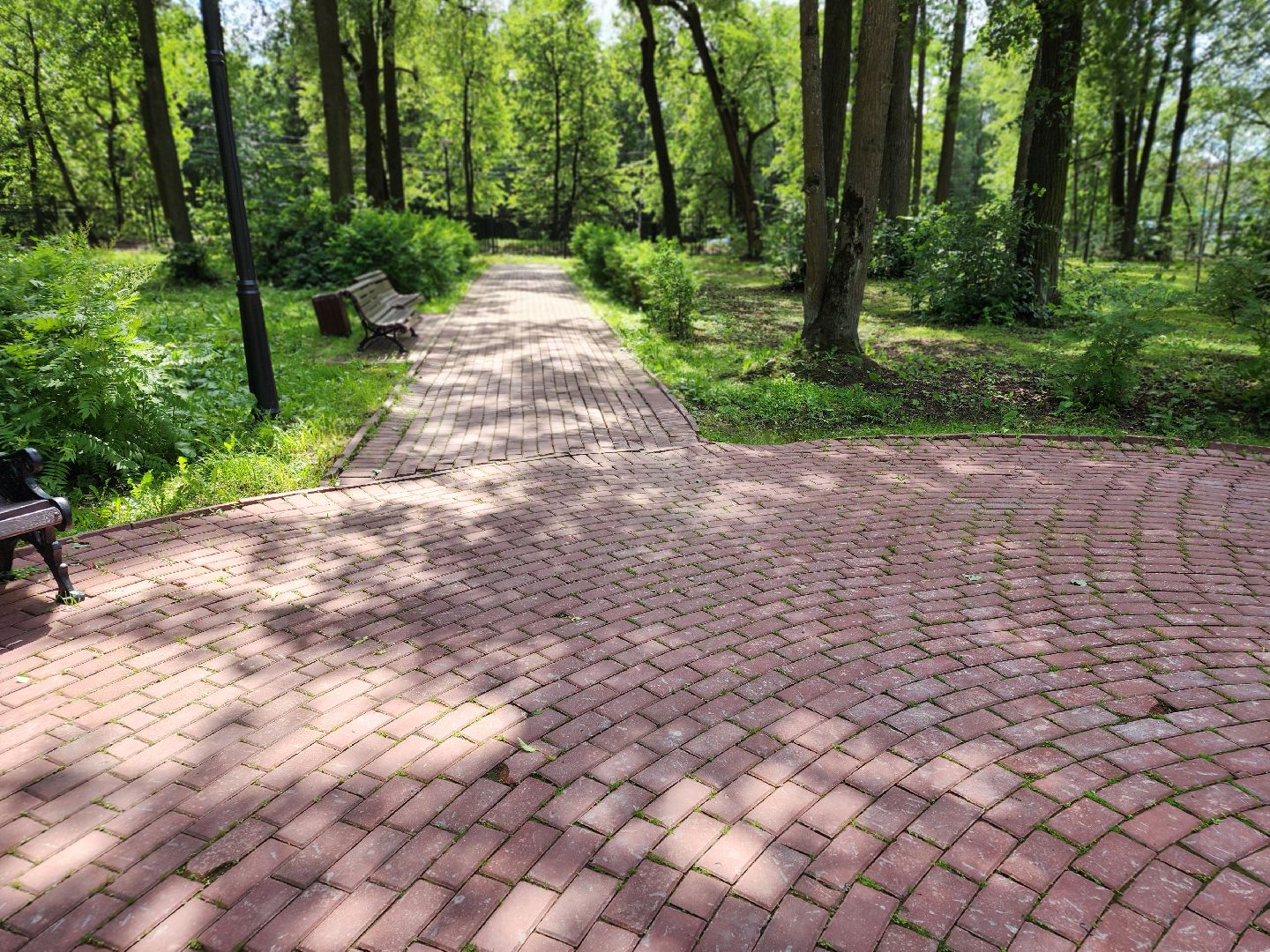 сергиев посад, скитские пруды, благоустройство, ремонт дорожки, замена брусчатки,