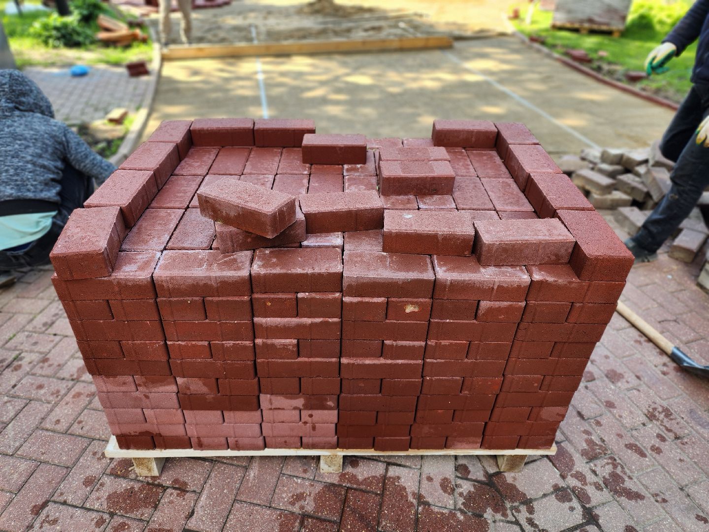 сергиев посад, скитские пруды, благоустройство, ремонт дорожки, замена брусчатки,