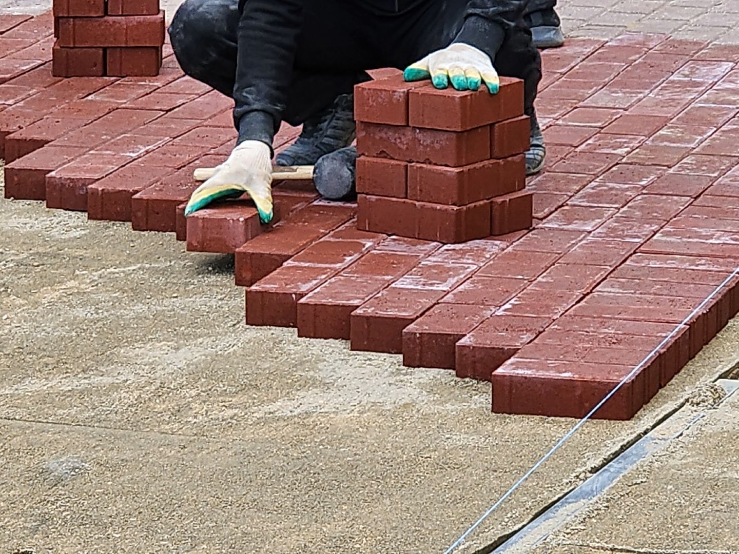 сергиев посад, скитские пруды, благоустройство, ремонт дорожки, замена брусчатки,