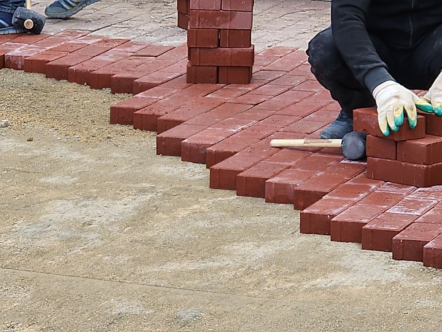 сергиев посад, скитские пруды, благоустройство, ремонт дорожки, замена брусчатки,