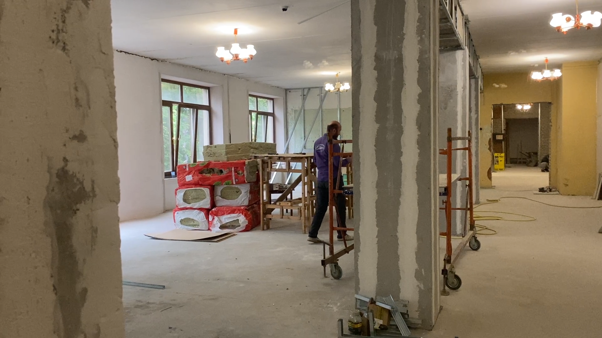 ремонт библиотеки, библиотека власиха, дворец культуры, новая библиотека, книгохранилище власиха,