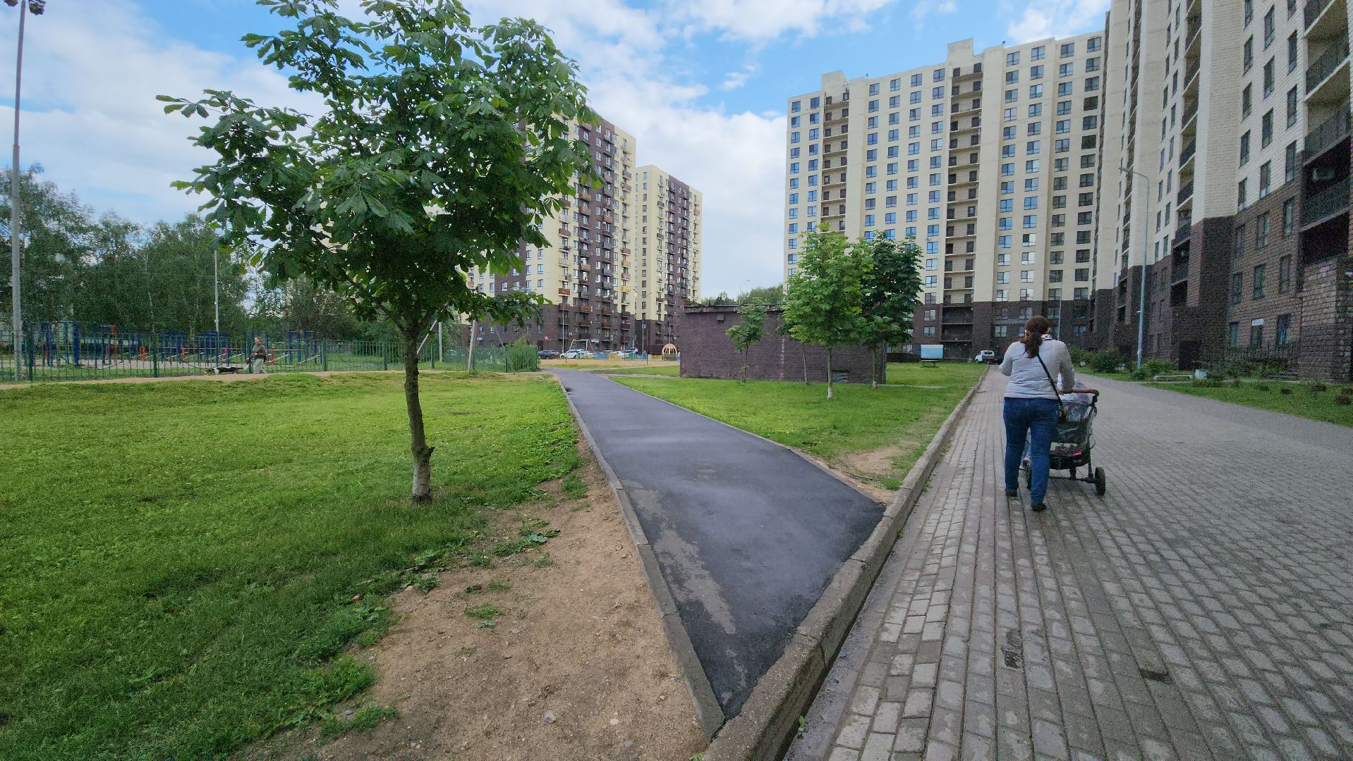 Асфальтирование , Асфальт , Народные тропы, Лобня ,