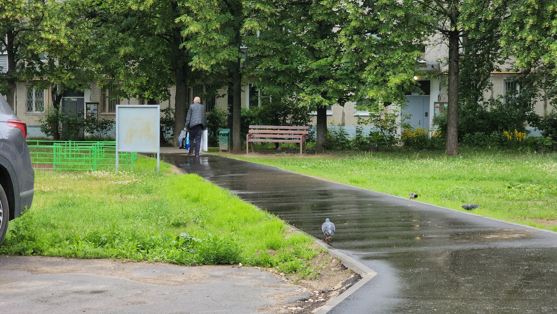 Асфальтирование , Асфальт , Народные тропы, Лобня ,