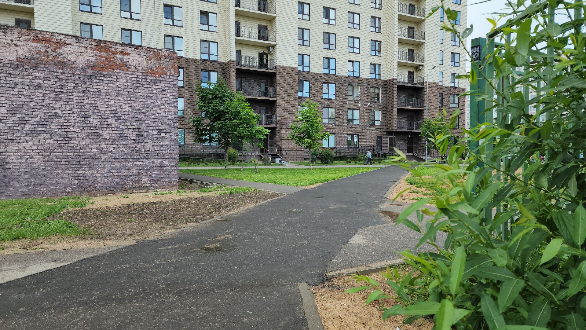 Асфальтирование , Асфальт , Народные тропы, Лобня ,