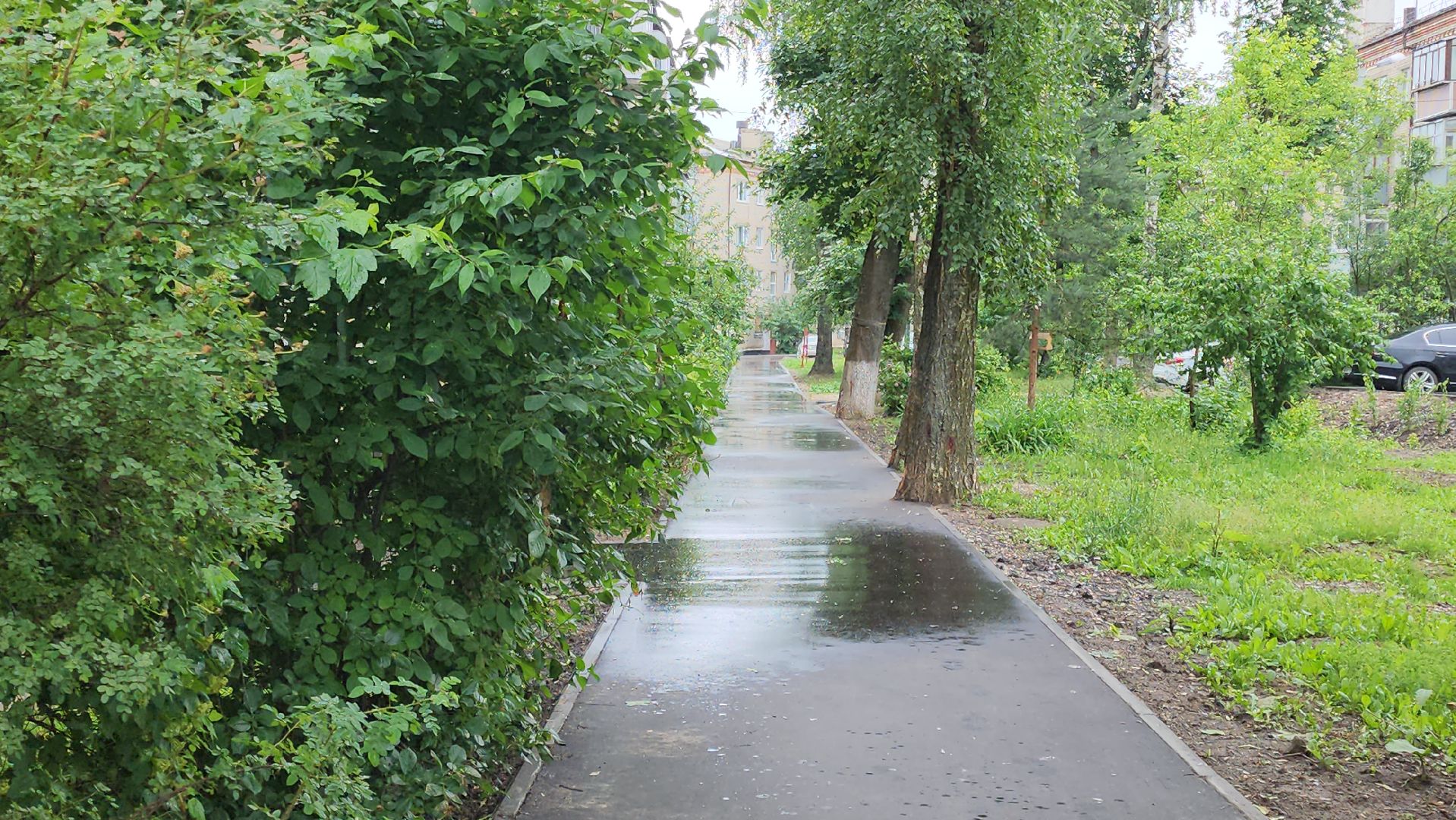 кашира, благоустройство, ожерелье, дворы, комплексное благоустройство двора, программа губернатора, асфальт, бордюры, парковка,