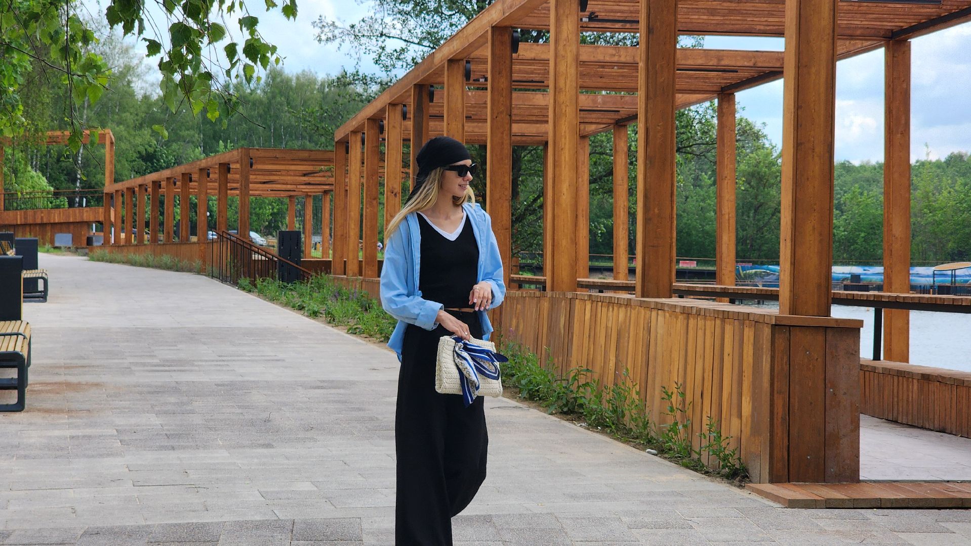 благоустрйоство, набережная, лосино-петровский,