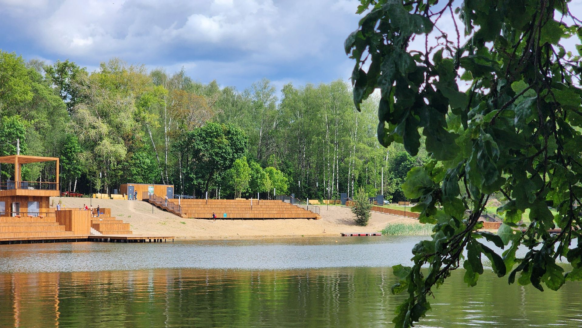 благоустрйоство, набережная, лосино-петровский,