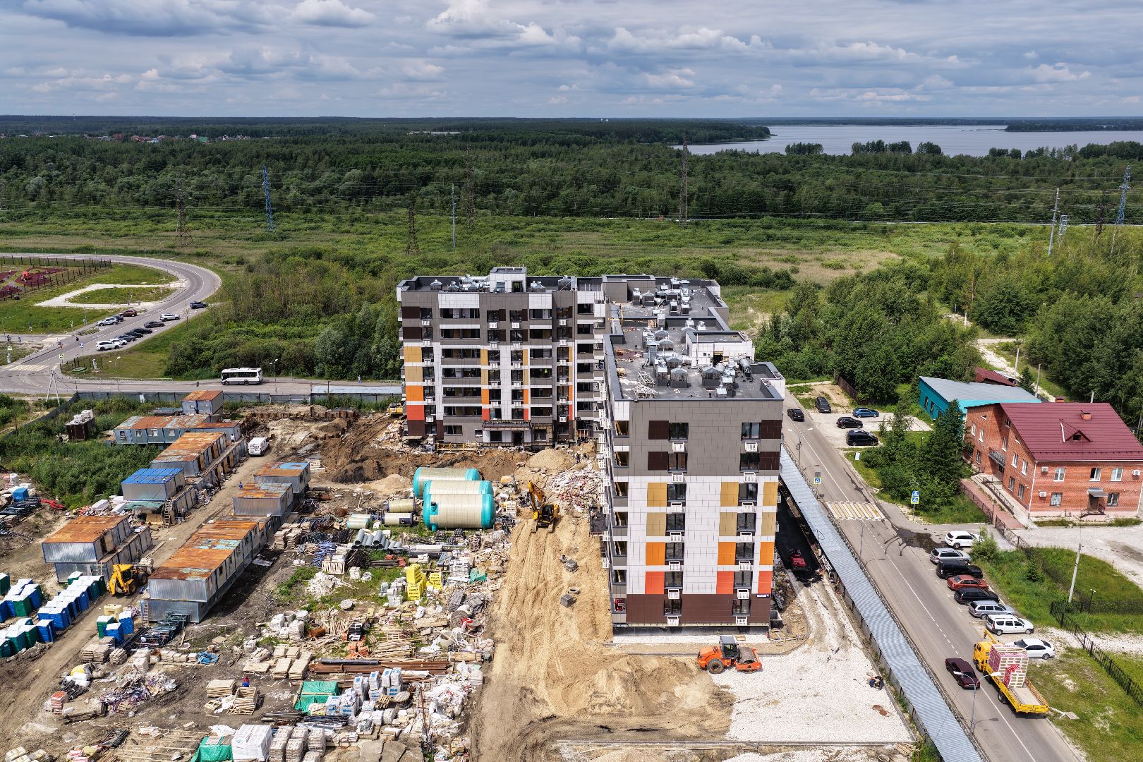 видео с коптера, дом для переселенцев в шатуре, переселенец из аварийного жилья,