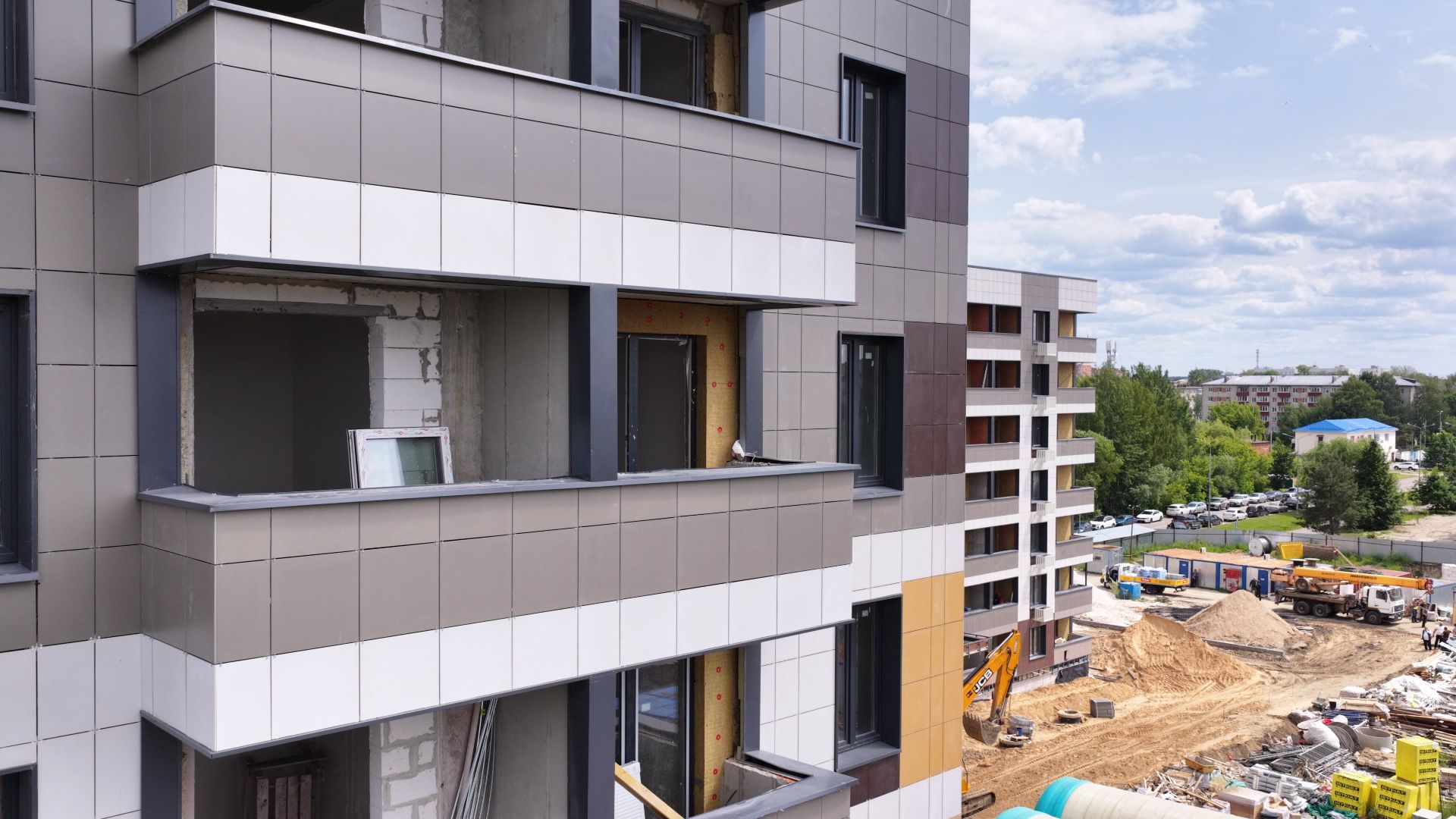 видео с коптера, дом для переселенцев в шатуре, переселенец из аварийного жилья,