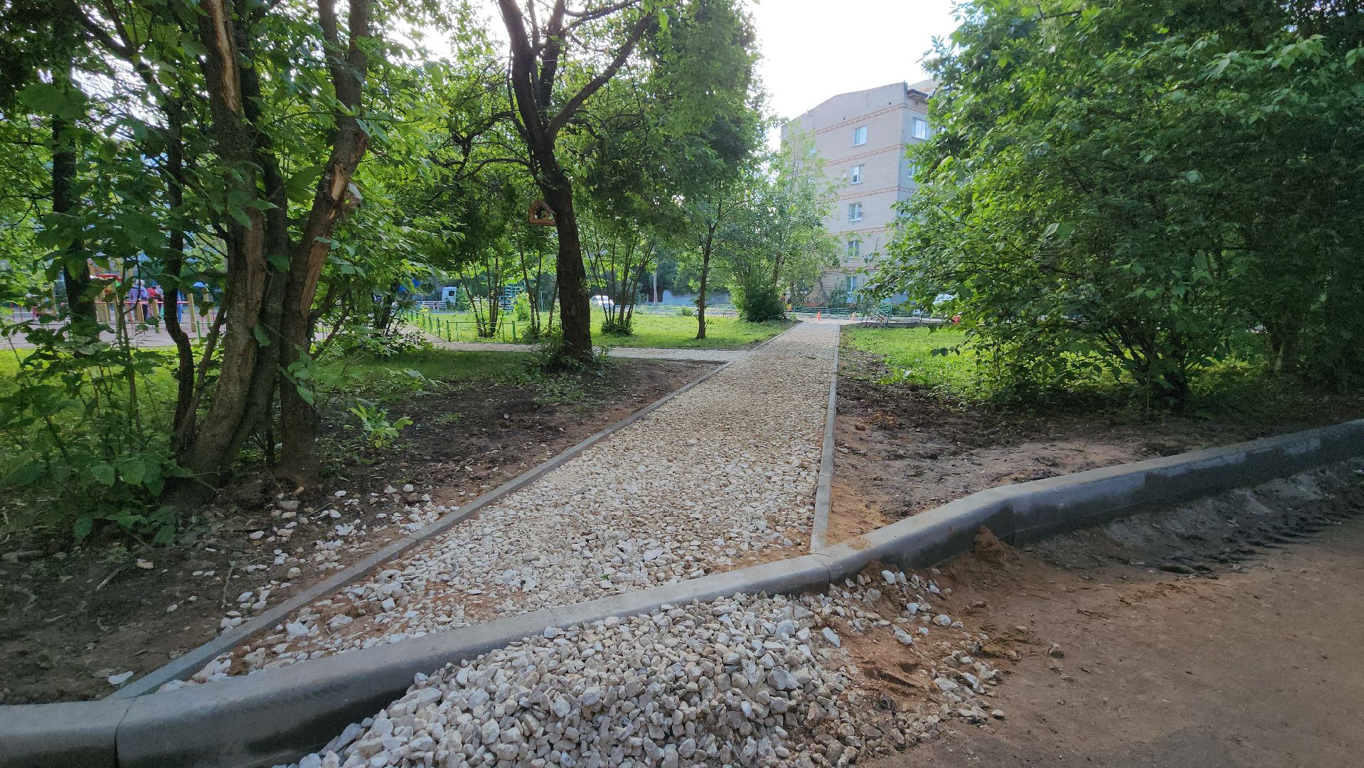 подготовительные работы, Подготовка к асфальтированию , благоустройство 2025, Лобня,