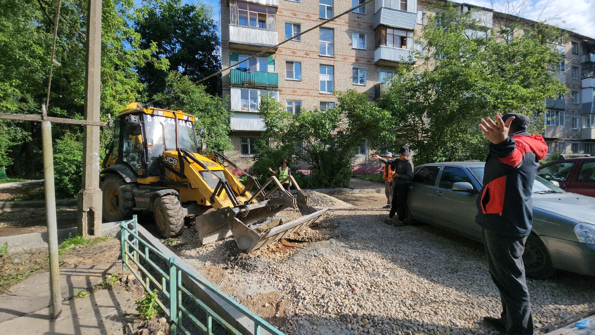 подготовительные работы, Подготовка к асфальтированию , благоустройство 2025, Лобня,