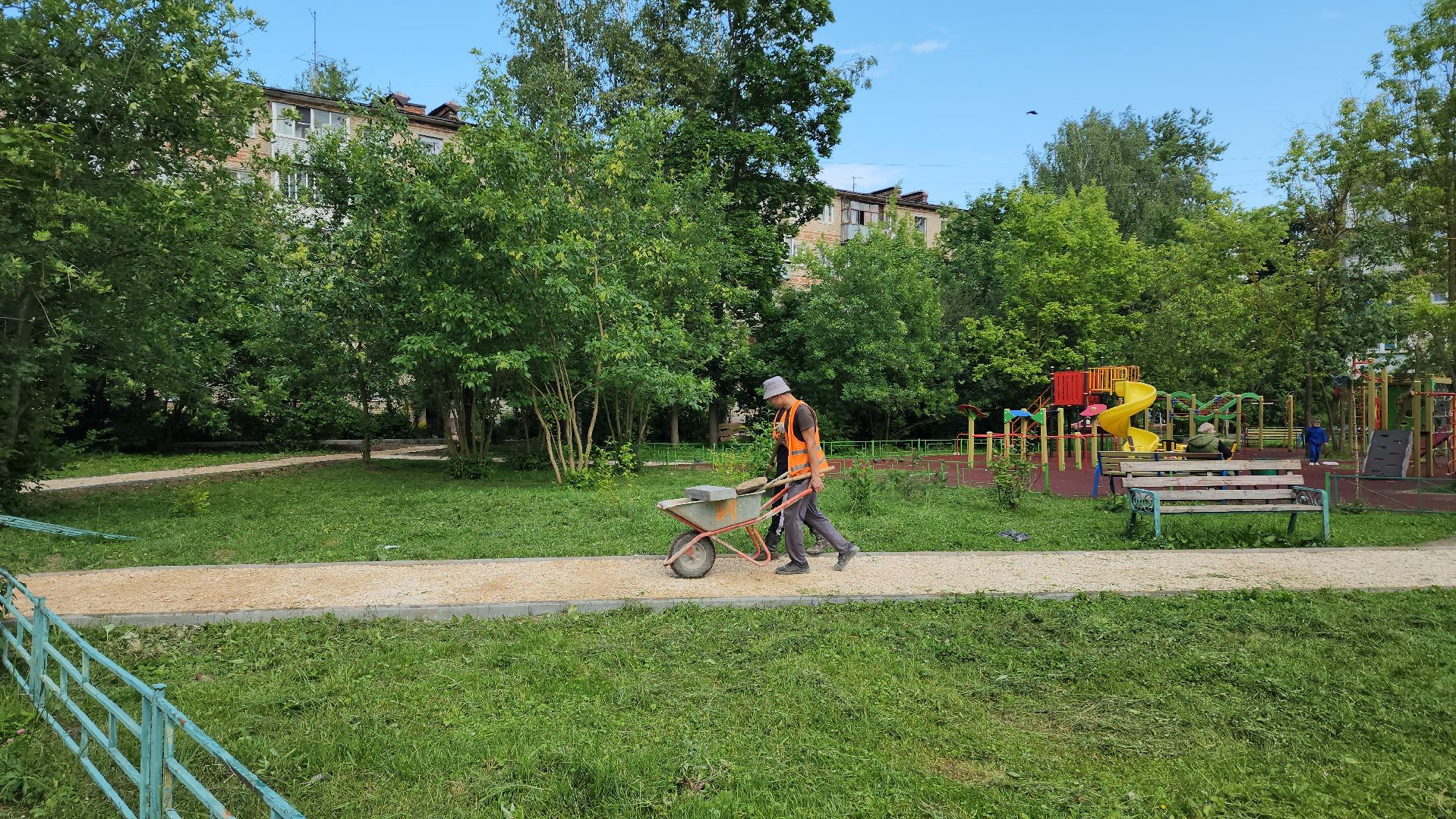 подготовительные работы, Подготовка к асфальтированию , благоустройство 2025, Лобня,