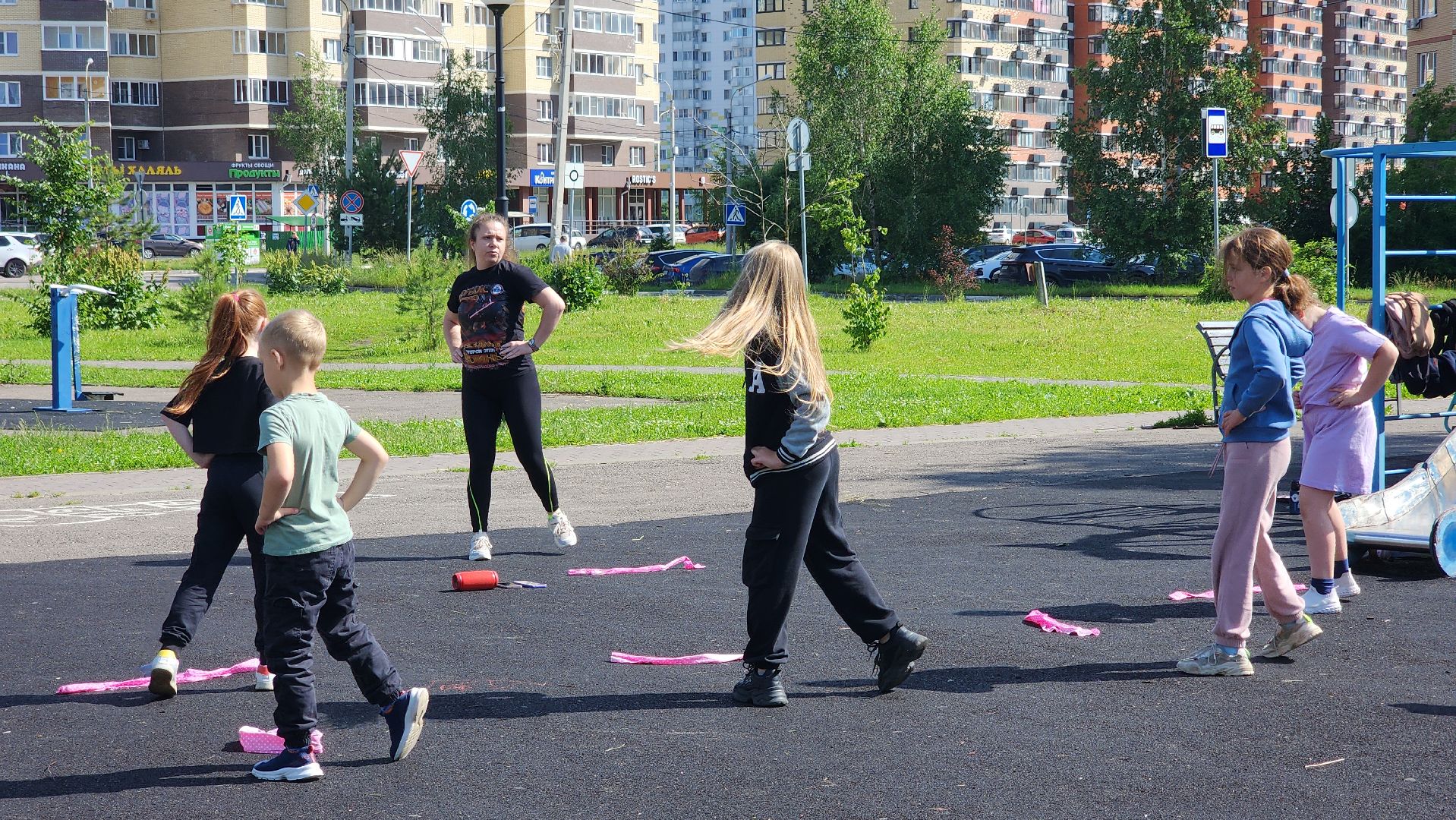 дети, зарядка, лето, каникулы, лосино-петровский,