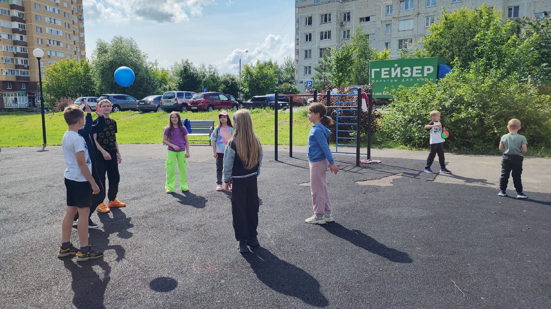 дети, зарядка, лето, каникулы, лосино-петровский,