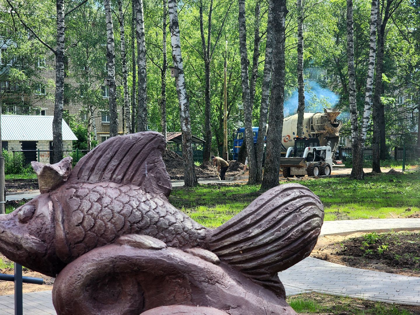 дубна, центр дружба, благоустройство,