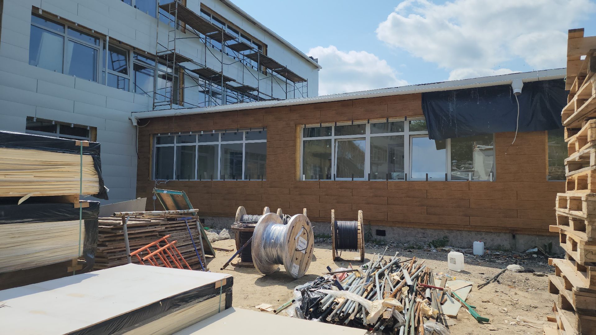 луховицы, капитальный ремонт, капитальный ремонт школы, фруктовская школа,