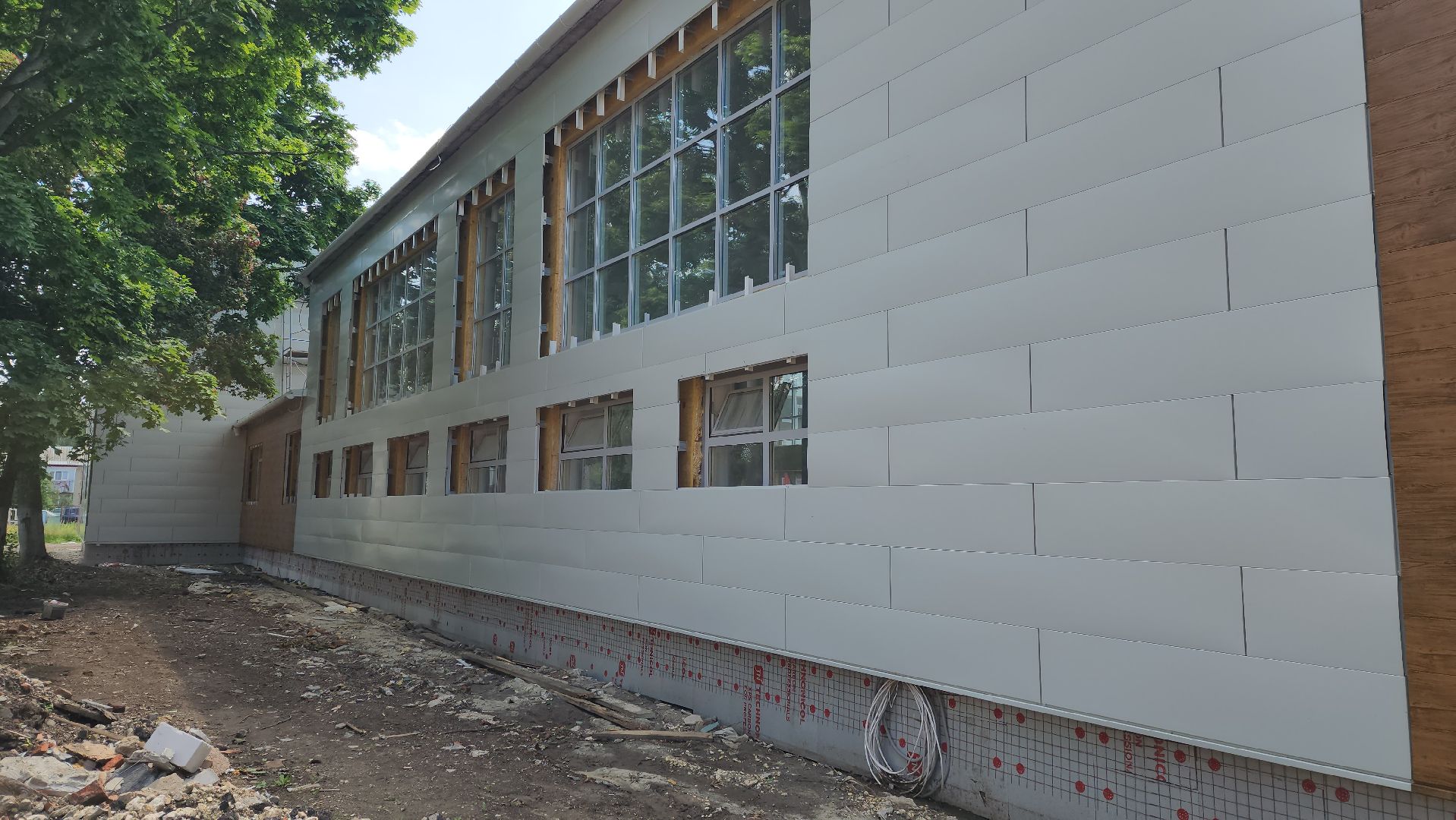 луховицы, капитальный ремонт, капитальный ремонт школы, фруктовская школа,