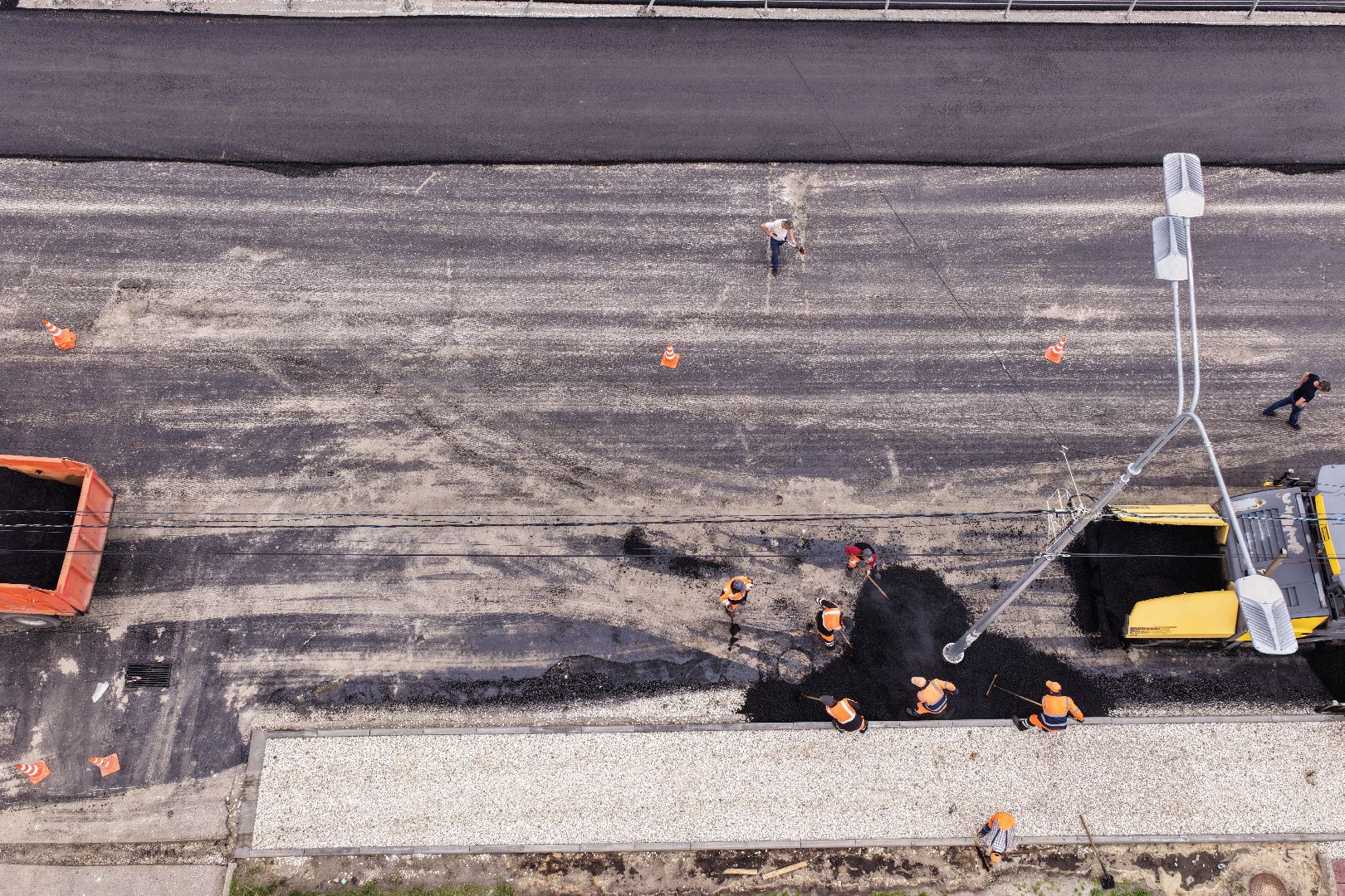 видео с коптера, капремонт проспекта Ильича, дороги в шатуре,