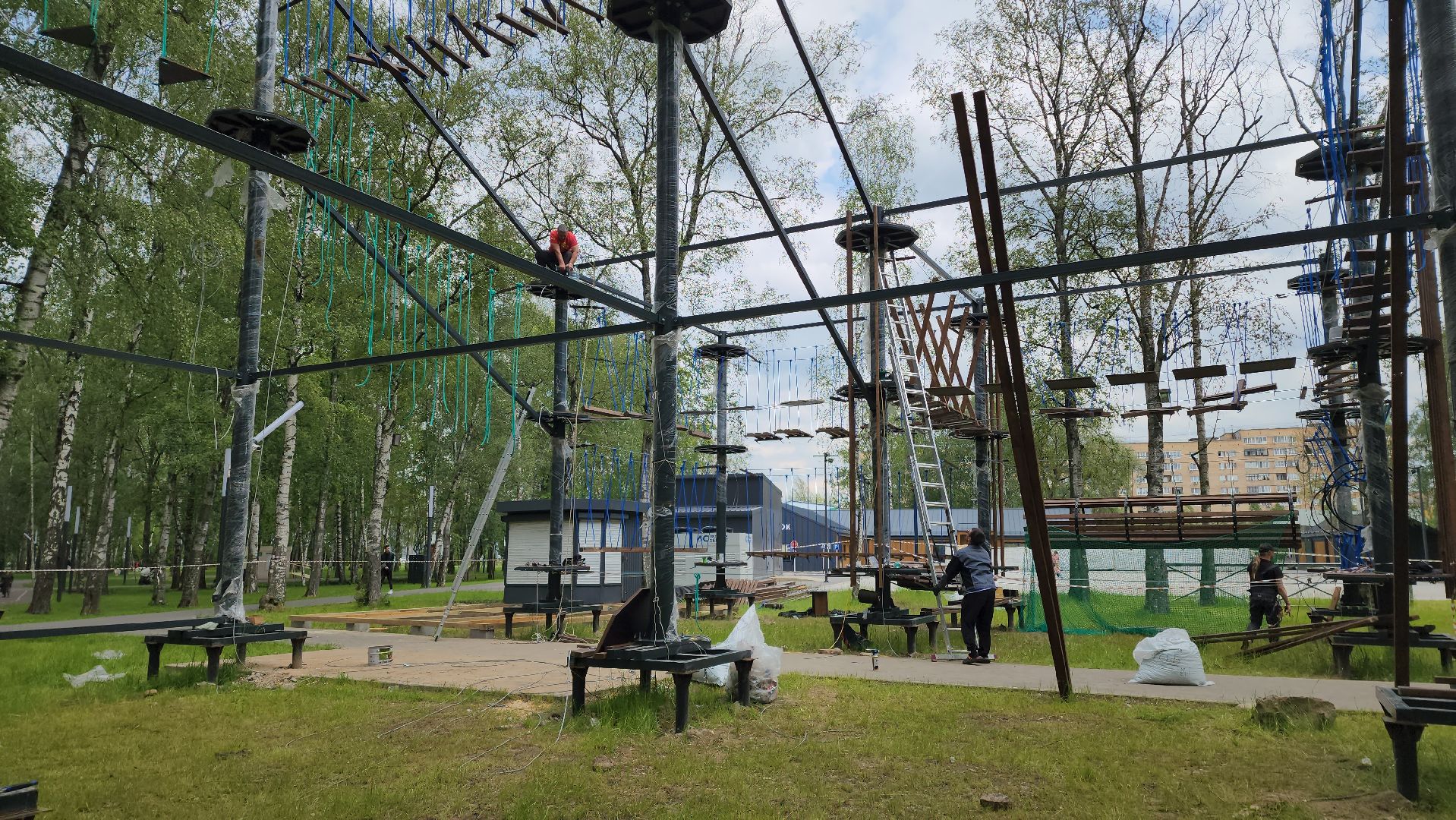 веревочный парк, Панда-парк, Лобня,