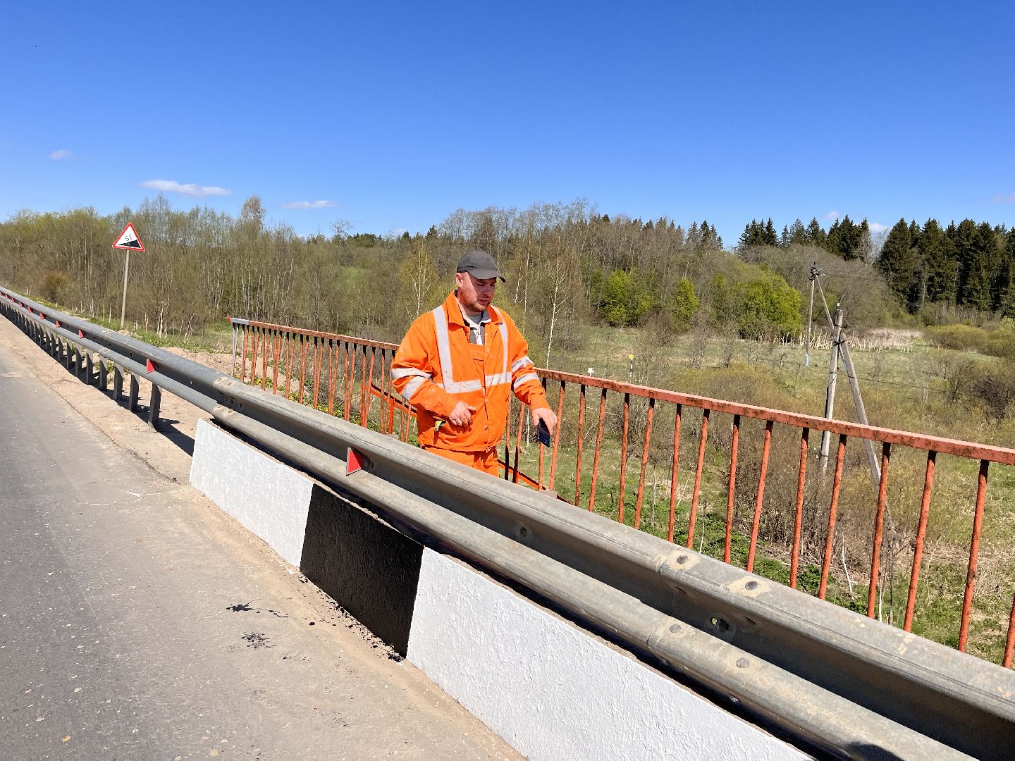 Шаховская, мосавтодор, покраска