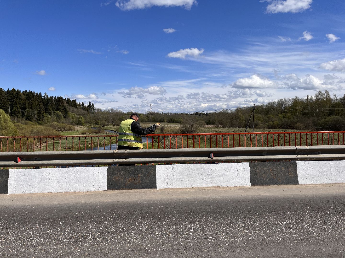 Шаховская, мосавтодор, покраска