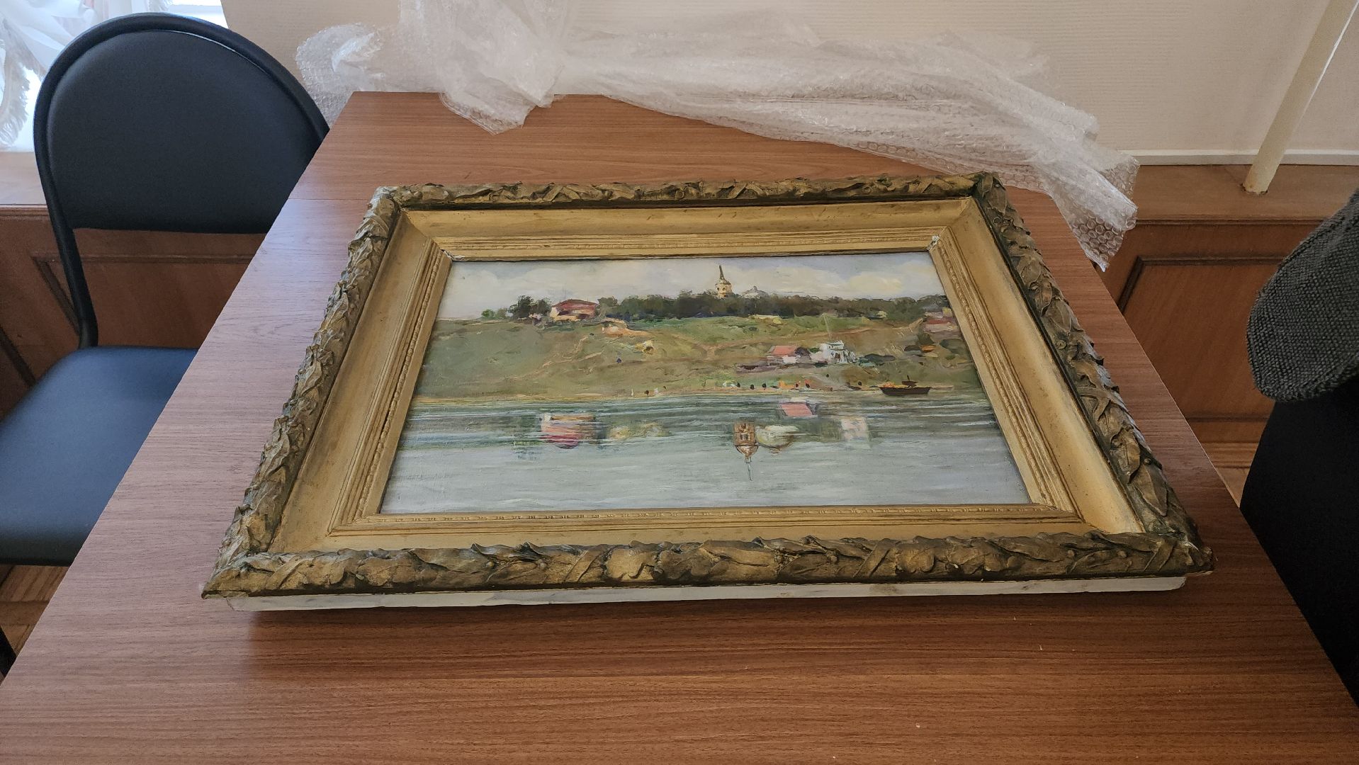 кашира, благотворители, экспонат , дар музею, картина, краеведческий музей, история,