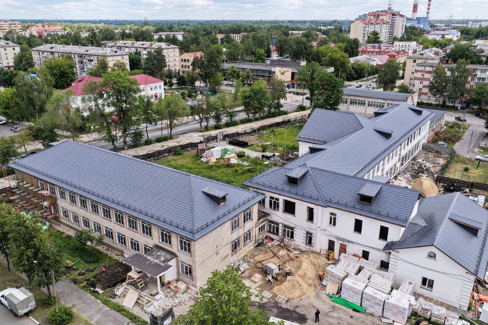 видео с коптера, школа 2 в шатуре, образование в шатуре,