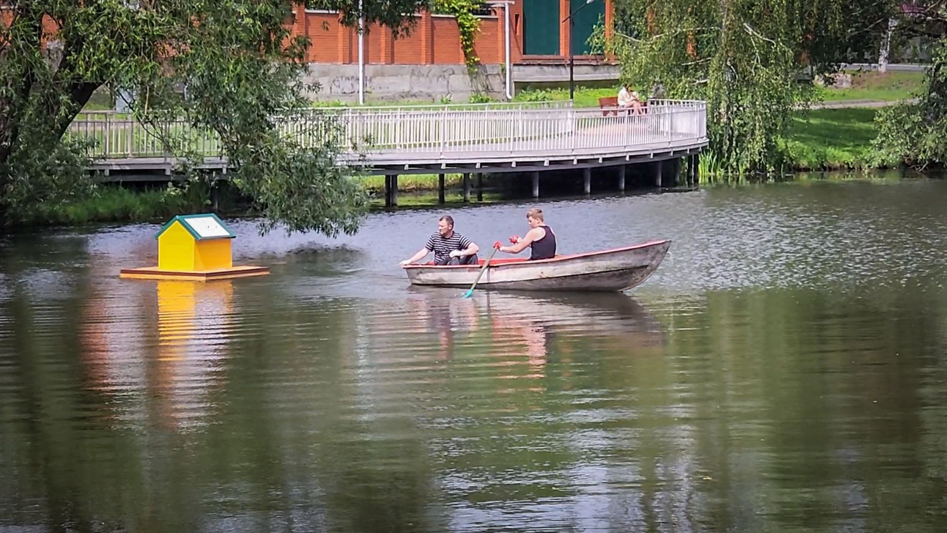 бронницы, плавучие домики для птиц, утиные домики в бронницах,