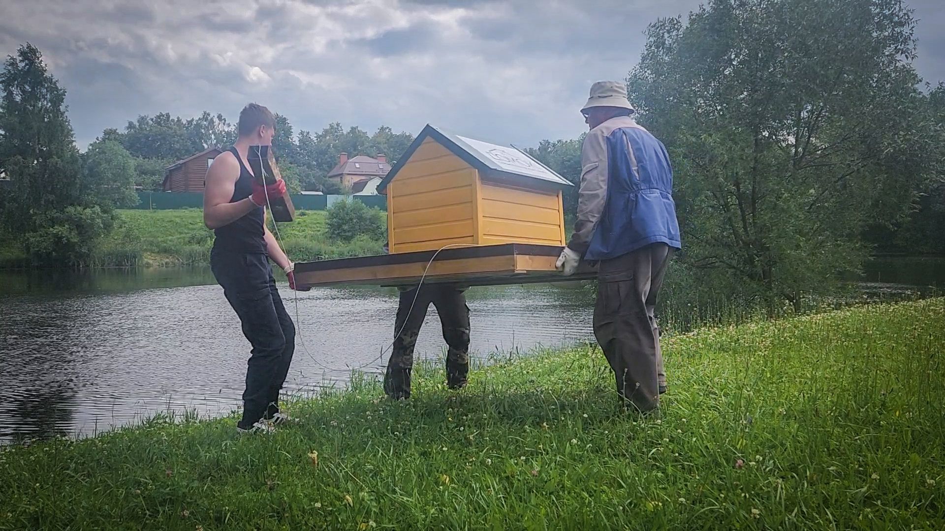 бронницы, плавучие домики для птиц, утиные домики в бронницах,