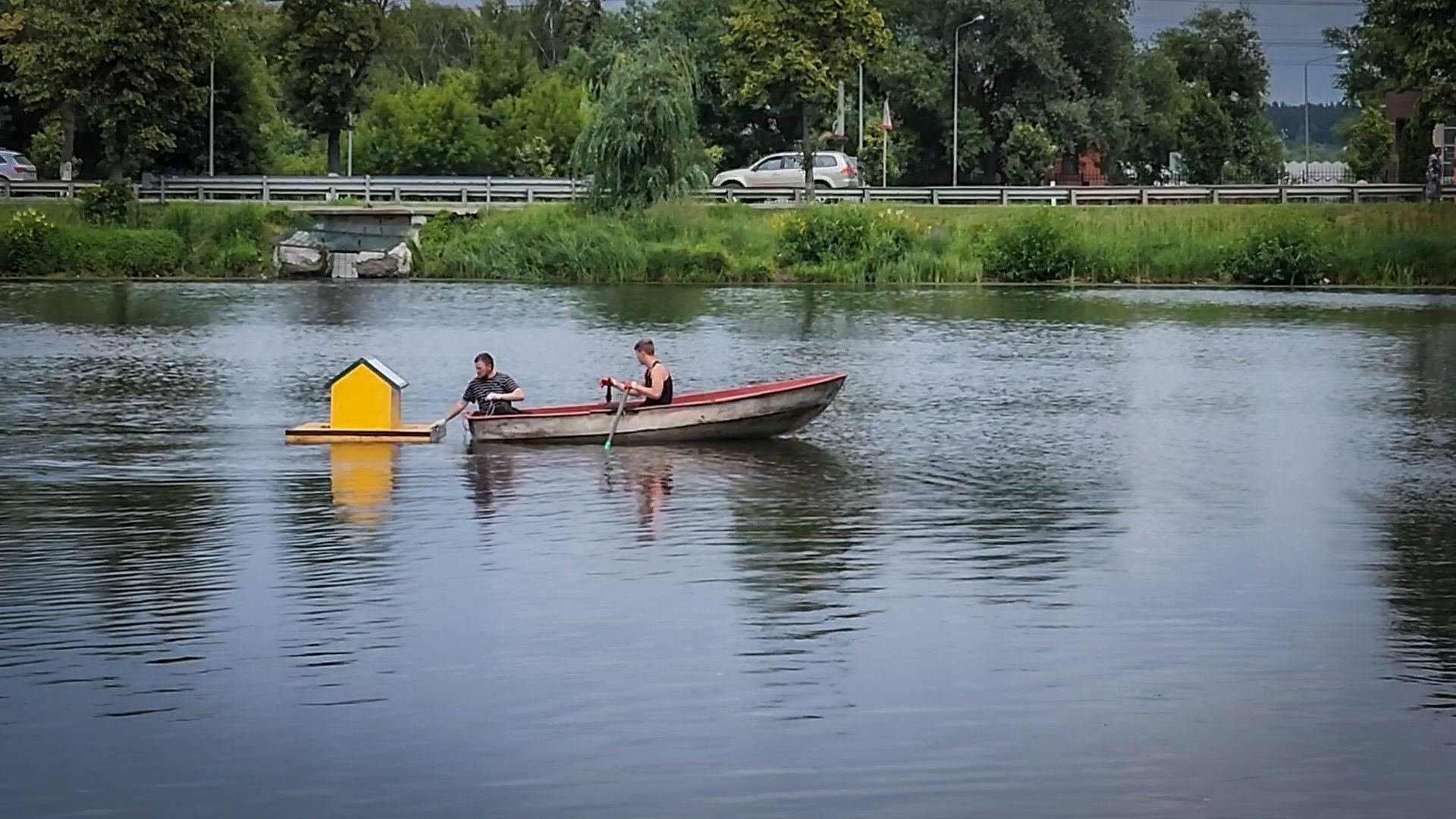 бронницы, плавучие домики для птиц, утиные домики в бронницах,